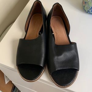 Only worn once! Anthropologie leather flats
